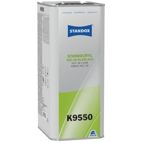 Standox VOC 2K Klarlack Clear K9550 - 5 ltr