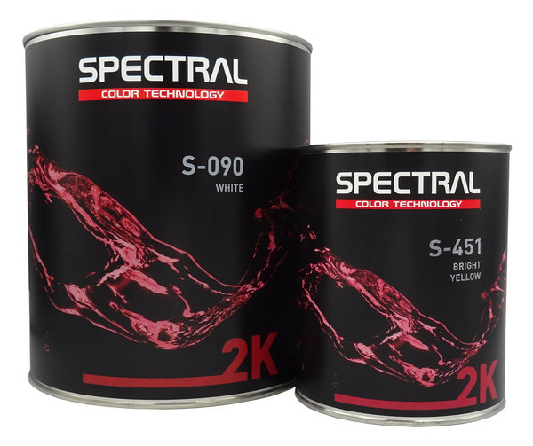 Spectral 2K mengkleur S‐000 BLACK 3,5ltr